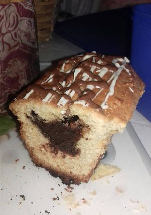 Una foto de Budín relleno de chocolate