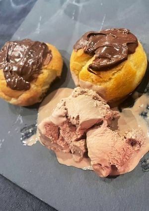 Une photo de Choux vanille/nutella