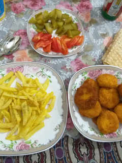 عکسی از دستور ناگت مرغ