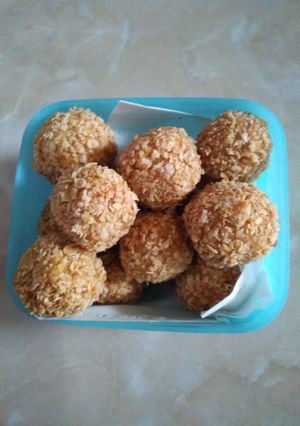 Foto resep Bola pisang oat