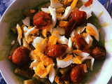 Pasta de lentejas rojas con salsa de aguacate