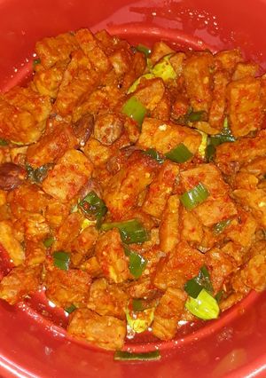 Foto resep Sambel tempe campur pete