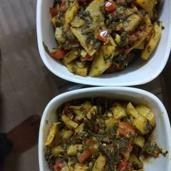 Methi aloo A picture of Methi aloo.