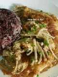 ไข่เจียวเห็ดเข็มทอง