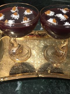 صورة لوصفة مهلبية العناب تحفه 🍷🍮🍧