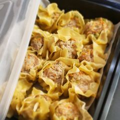 A picture of Filipino Street Style Pork Siomai (SHO-my).
