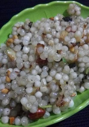A picture of Sabudana khichdi.