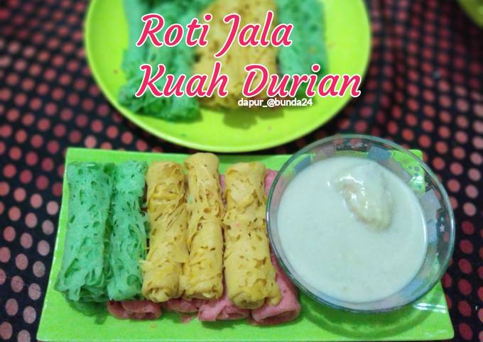 Roti Jala Kuah durian