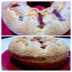 Una foto de Budín azucarado de membrillo