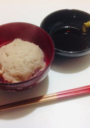 Una foto de Polenta Japonés de Harina de trigo sarraceno sobagaqui🇺🇾🇯🇵蕎麦がき