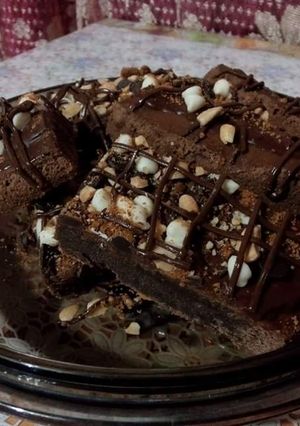 A picture of 3 ingredient brownies.