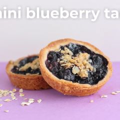 A picture of Mini Blueberry Tart [using muffin tin].