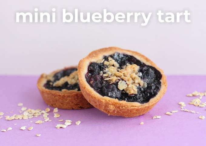 Mini Blueberry Tart [using muffin tin]