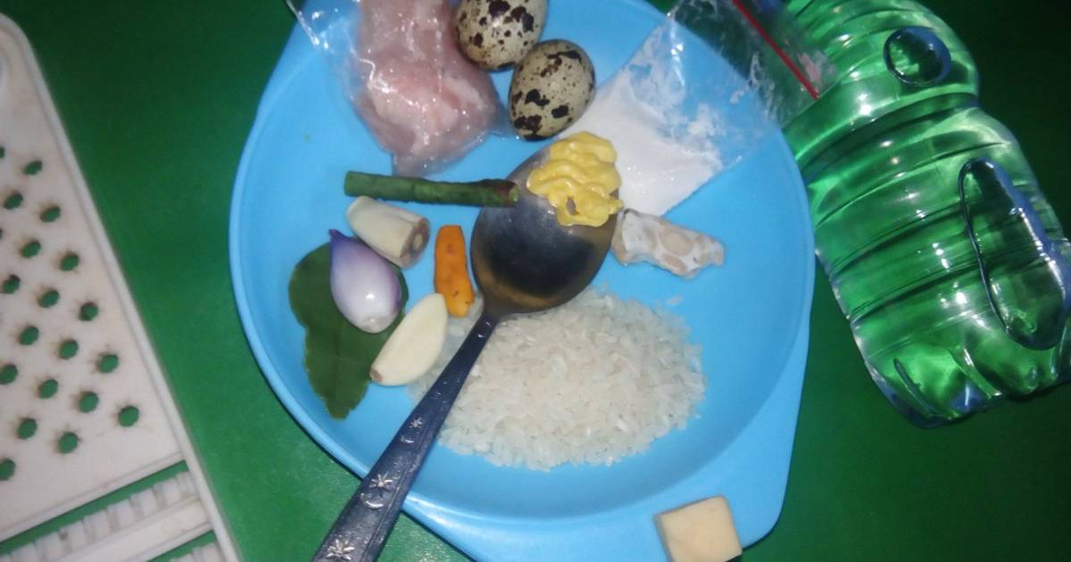 Resep MPASI baby 6 bulan opor ayam telur puyuh oleh Lina Luna Cookpad