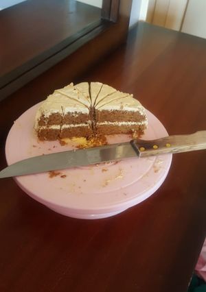 A picture of Carrot cake #author marathon.