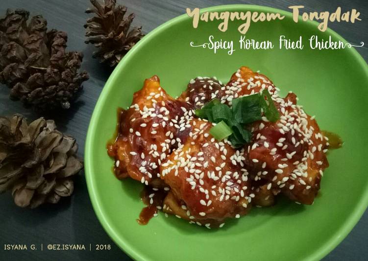 Cara Memasak Yangnyeom Tongdak (Spicy Korean Fried Chicken) Untuk Pemula!