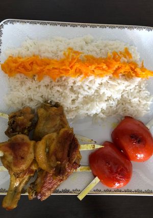 عکسی از دستور هویج پلو با جوجه