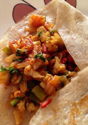 A picture of Gobi Masala Dosa.