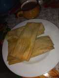 Green Tamales and Tamales with Peppers