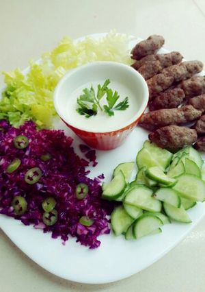 صورة لوصفة كباب بالفرن
