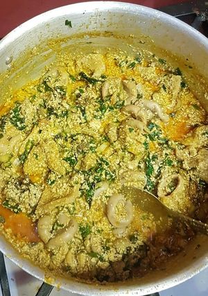 A picture of Egusi soup.