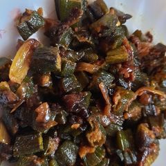 Okra ladies fingers fry A picture of Okra ladies fingers fry.