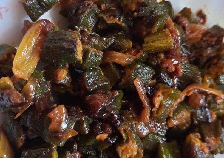 Steps to Prepare Quick Okra ladies fingers fry