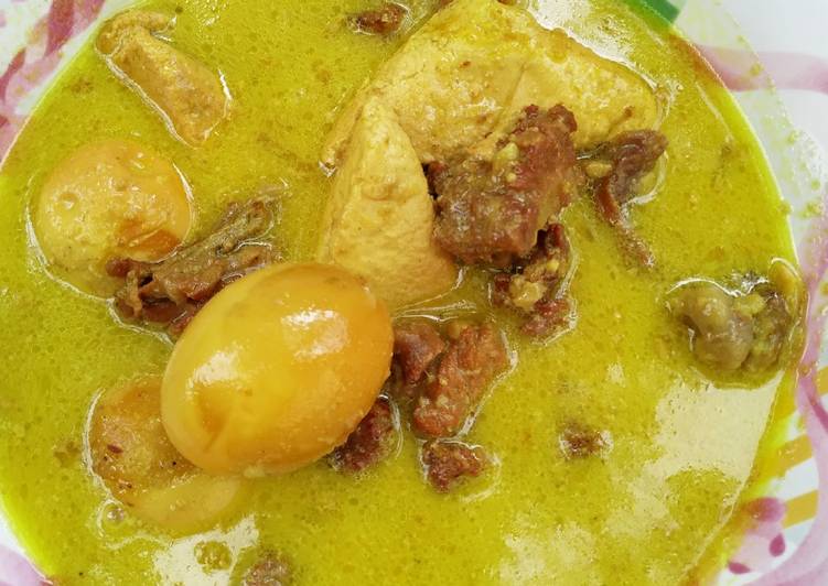 Langkah Mudah untuk Membuat Terik telur tahu daging yang Lezat