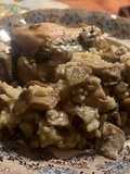 Pollo meloso con Arroz y setas chinas