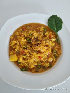 Una foto de Arroz con bacalao
