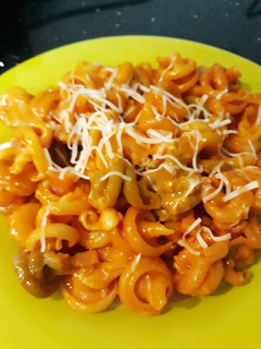 Una foto de Pasta con salsa al vino