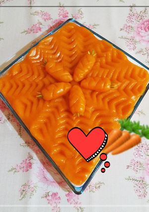 عکسی از دستور حلوای هویج 🥕🌸