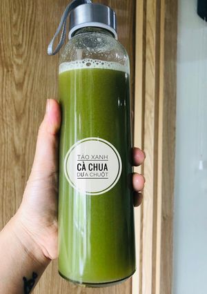 Hình của món Nước ép táo xanh-cà chua-dưa chuột.