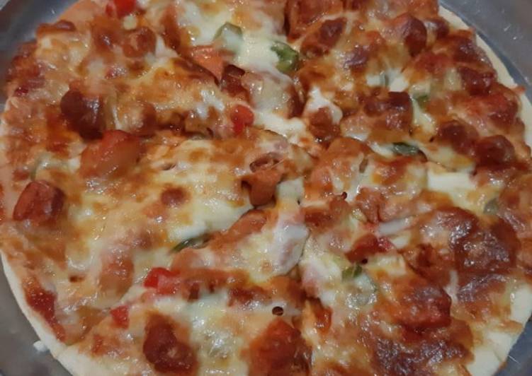 Recipe of Ultimate Chicken Tikka pizza