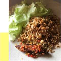 A picture of Nasi Tutug Oncom.