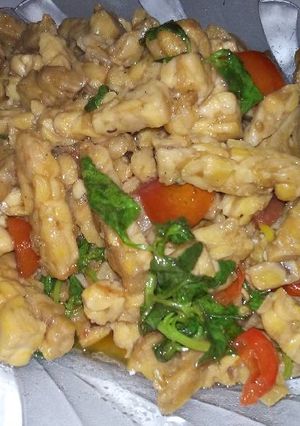Foto resep Tempe saus tiram kemangi