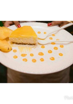 A picture of Lemon Pineapple Chessecake.