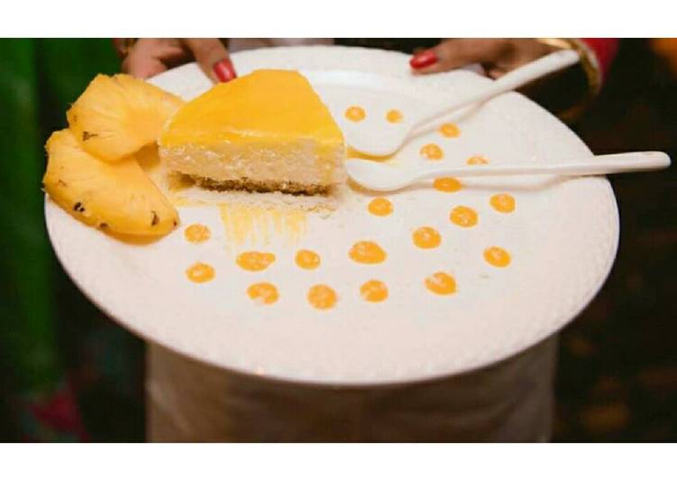How to Make Super Quick Homemade Lemon Pineapple Chessecake