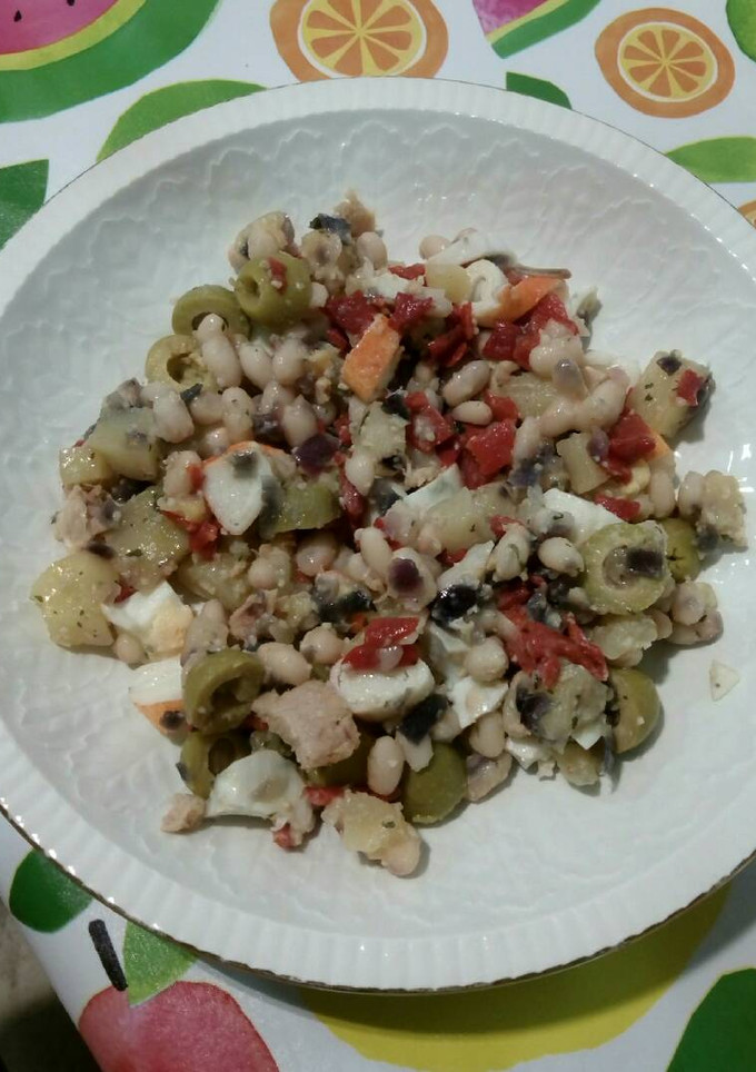 Una foto de Ensalada de alubias