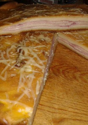 Una foto de Torta de fiambre con masa licuada