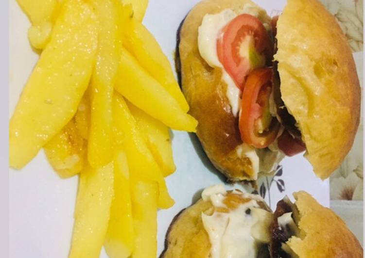 Recipe of Super Quick Homemade Home made burger by chef_maryumms_cuisine🌸 | The Best Food|Easy Recipes for Busy Familie