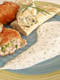 Sajtos cukkinis pulykamell rántva🥒 recept fotója