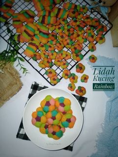 Foto resep Lidah Kucing Rainbow