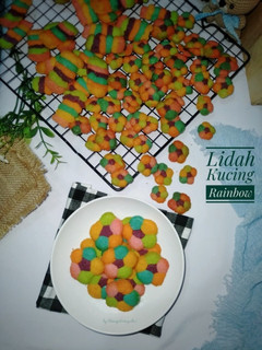 Foto resep Lidah Kucing Rainbow