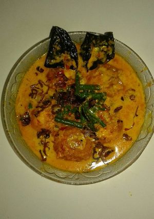 Foto resep Telur gulai Kacang panjang