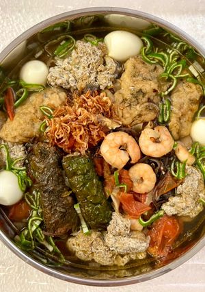 Hình của món Bánh đa cua chuẩn vị Hải Phòng.