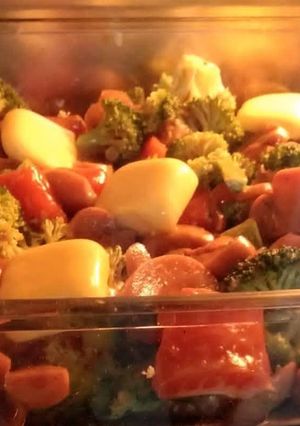Foto resep Baked Salmon with Mushroom