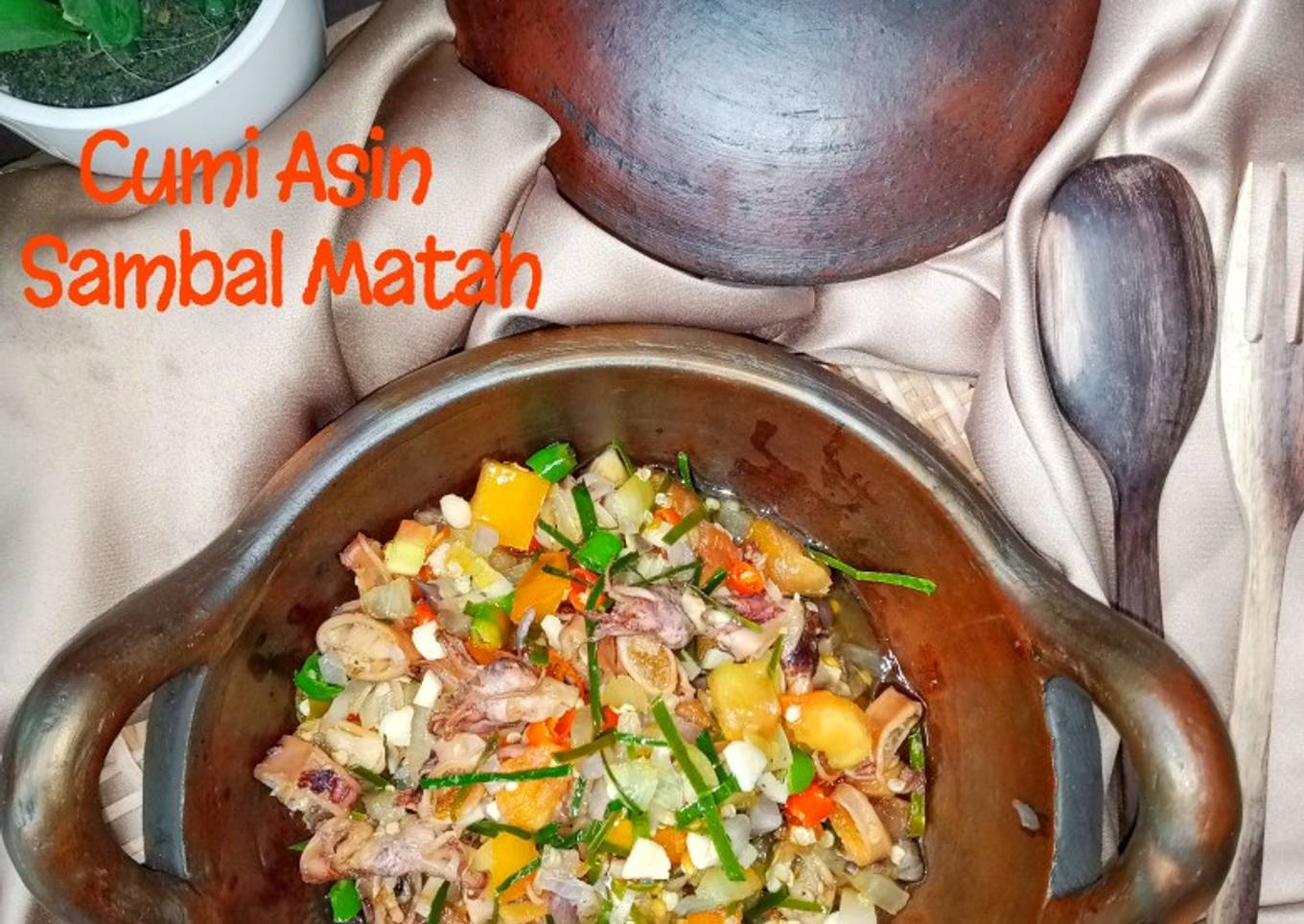 Cumi dengan Matah Sambal