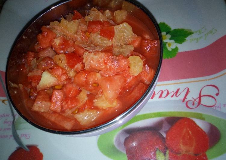Recipe of Super Quick Homemade 3ingridients fruit salad | Satisfyingrecipe.web.app