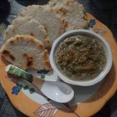 मोटा रोटी चावल आटे की ( mota roti chawal aate ki recipe in Hindi-レシピのメイン写真